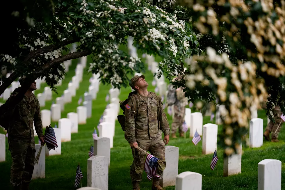 Flags In Takes Place At Arlington National Cemetery Ahead Of Memorial Day