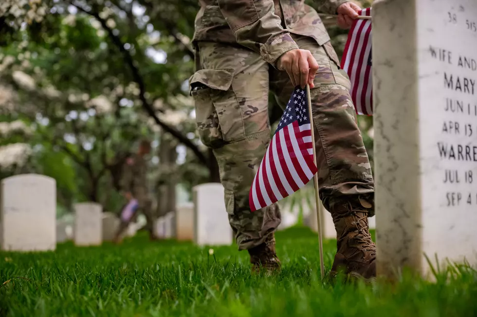 Flags In Takes Place At Arlington National Cemetery Ahead Of Memorial Day